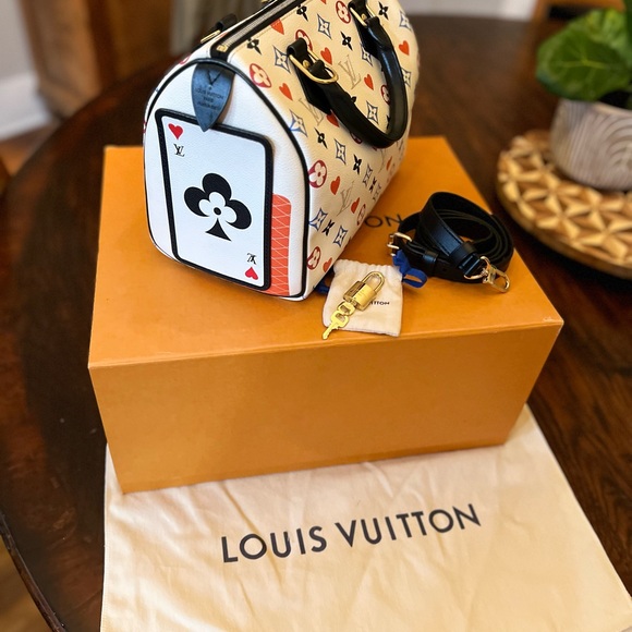 LOUIS VUITTON Speedy Bandouliere 25 Game On bag with strap. Monogram multicolor. - Picture 5 of 9